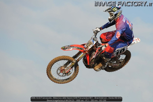 2009-10-03 Franciacorta - Motocross delle Nazioni 0246 Free practice MX1 - Brad Anderson - Honda 450 ENG